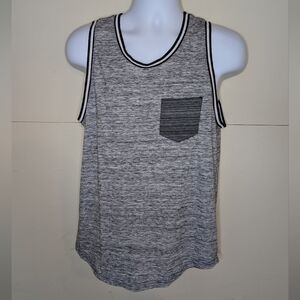 Univibe Casual Tank Top Streetwear Gray and Black